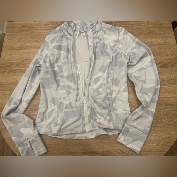 90 Degree By Reflex Light Gray Camouflage Jacket - Picture 2 of 7